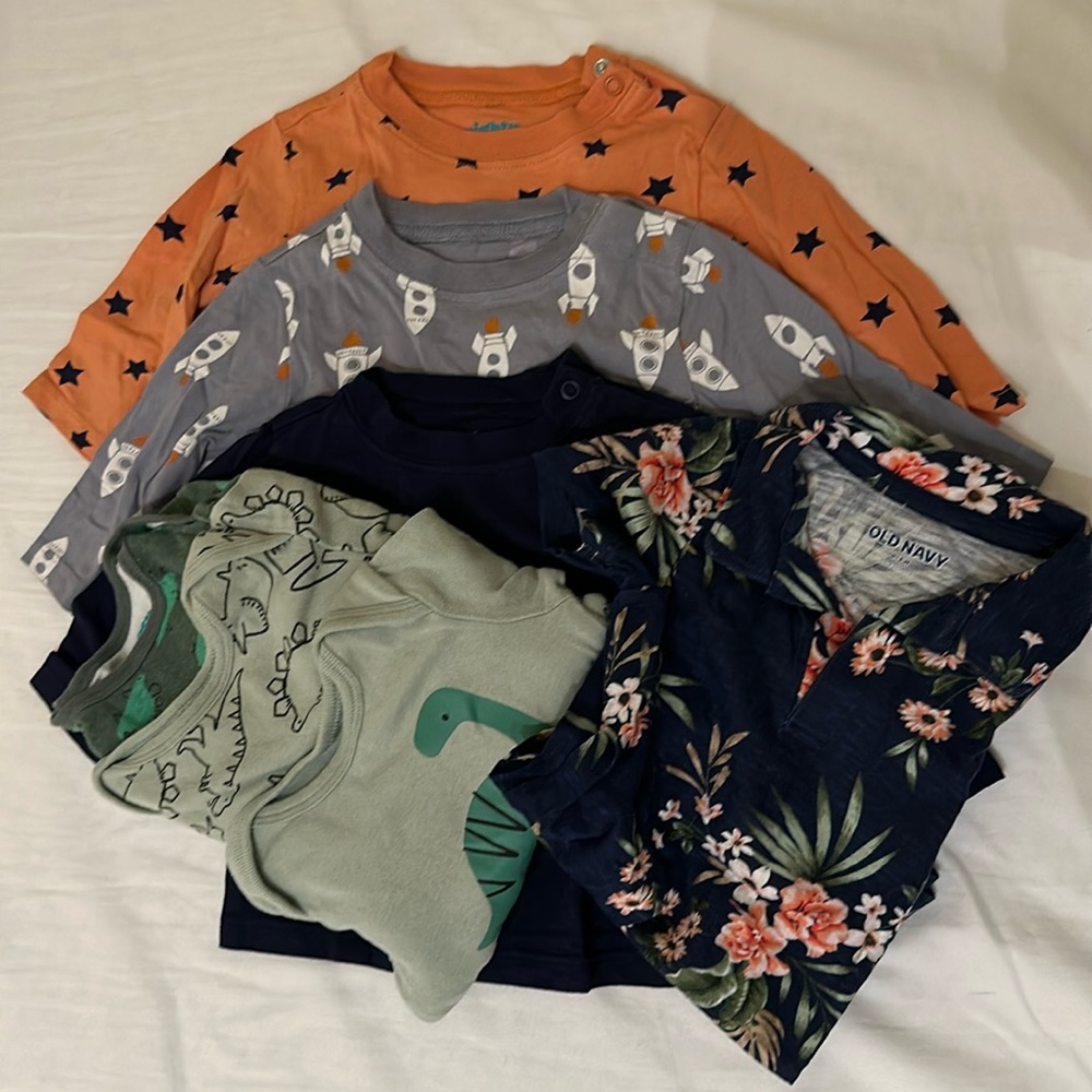 Lot of 0-3 months onesies and shirts